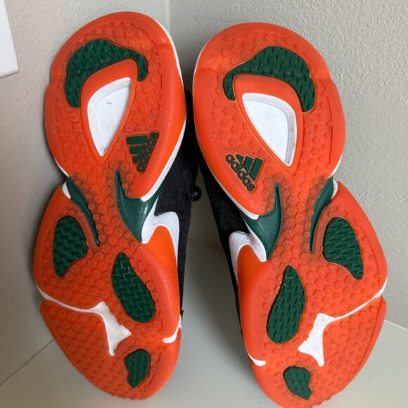Adidas sneakers in University of Miami Hurricanes colors - Picture 3 of 5